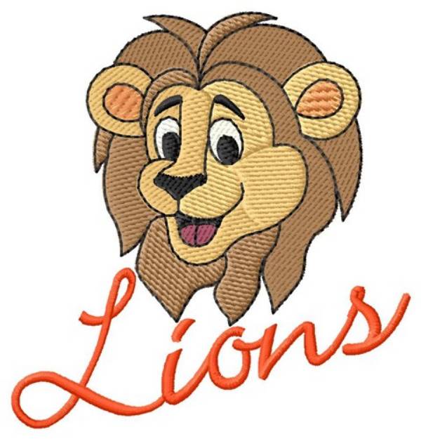 Picture of Lions Machine Embroidery Design