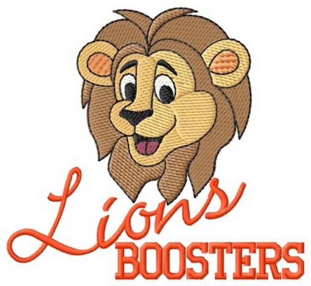 Picture of Lions Boosters Machine Embroidery Design