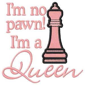 Picture of No Pawn Queen Machine Embroidery Design