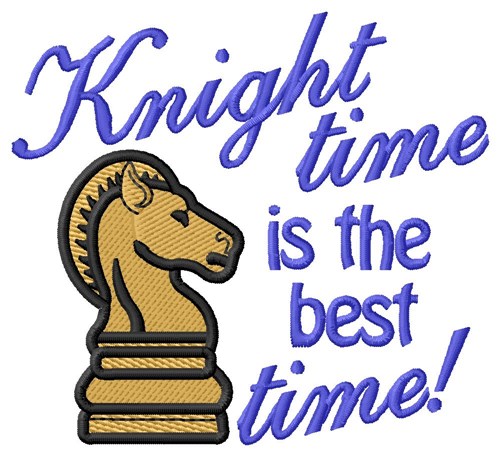 Knight Time Machine Embroidery Design