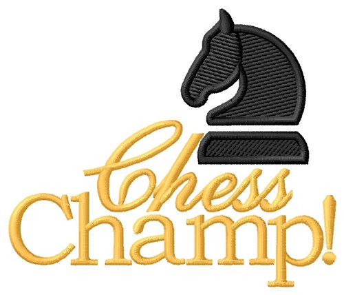 Chess Champ Machine Embroidery Design