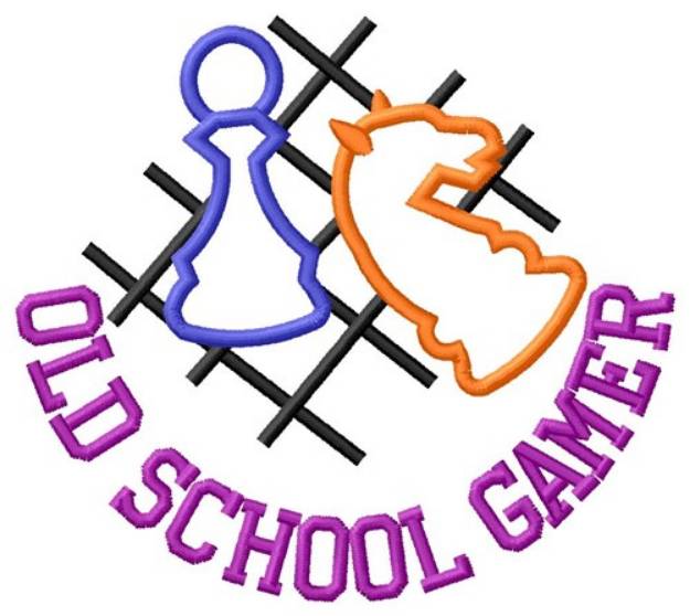 Picture of Old School Gamer Machine Embroidery Design