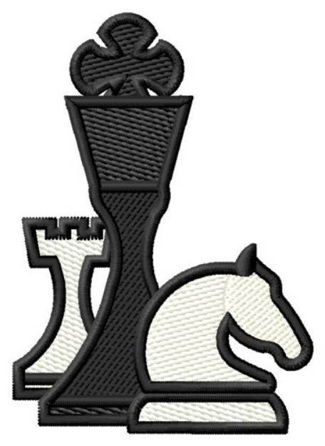 Picture of Chess Pieces Machine Embroidery Design
