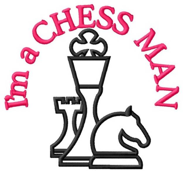 Picture of Chess Man Machine Embroidery Design