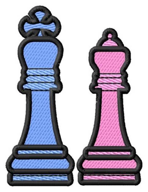 Picture of King & Queen Machine Embroidery Design