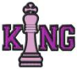 Picture of King Chess Piece Machine Embroidery Design