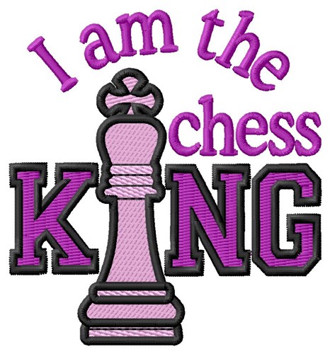The Chess King Machine Embroidery Design