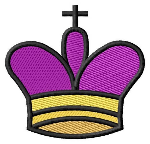 Picture of Chess King Crown Machine Embroidery Design