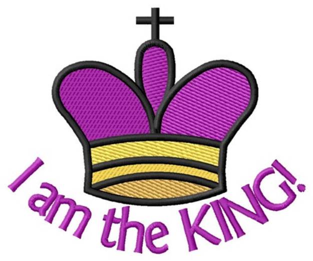 Picture of I am the King Machine Embroidery Design