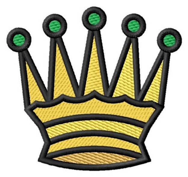 Picture of Chess Queen Crown Machine Embroidery Design