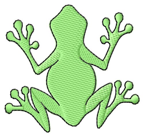 Frog Back Machine Embroidery Design