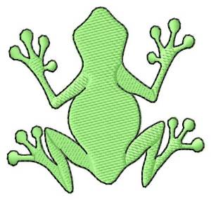 Picture of Frog Back Machine Embroidery Design