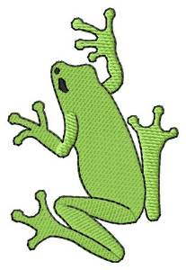 Picture of Climbing Frog Machine Embroidery Design