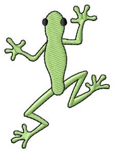 Picture of Slender Frog Machine Embroidery Design