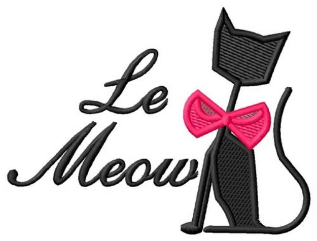Picture of Le Meow Machine Embroidery Design