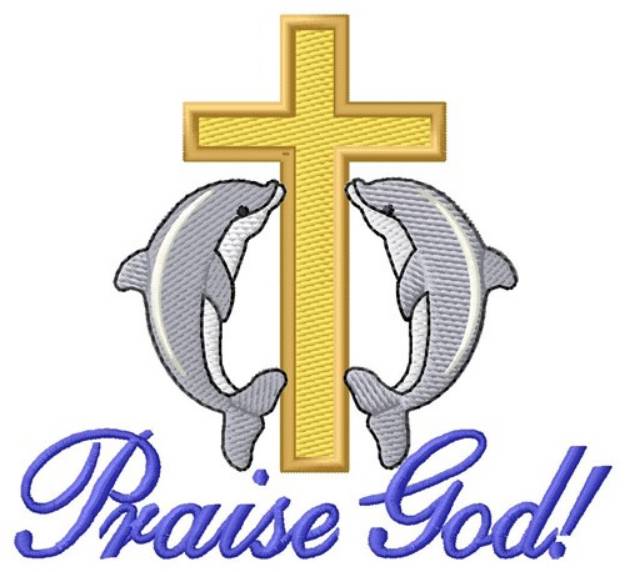 Picture of Praise God Machine Embroidery Design