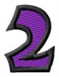 Picture of Pointed Purple 2 Machine Embroidery Design