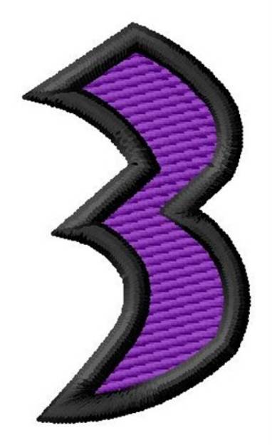 Picture of Pointed Purple 3 Machine Embroidery Design