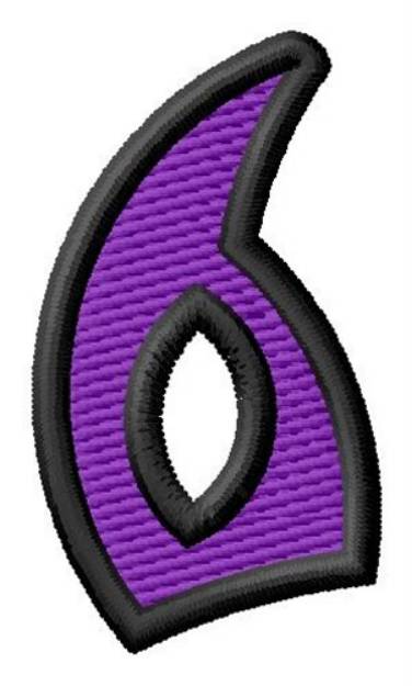 Picture of Pointed Purple 6 Machine Embroidery Design