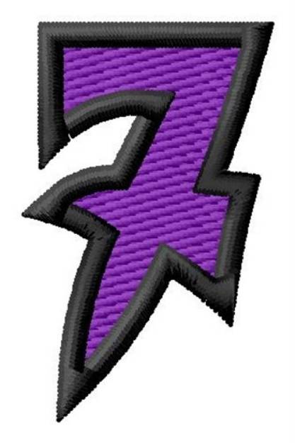 Picture of Pointed Purple 7 Machine Embroidery Design