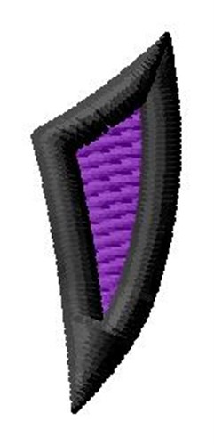 Pointed Purple Comma Machine Embroidery Design