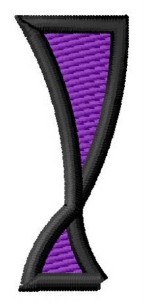 Picture of Pointed Purple Exclamation Machine Embroidery Design