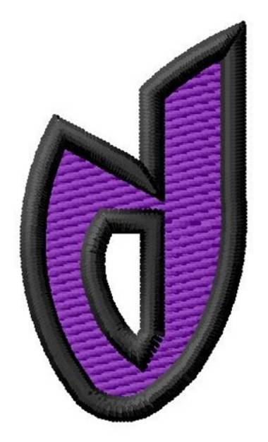 Picture of Pointed Purple d Machine Embroidery Design