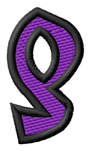 Pointed Purple g Machine Embroidery Design