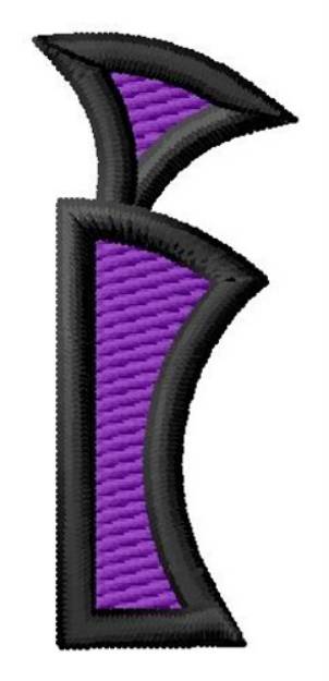 Picture of Pointed Purple i Machine Embroidery Design