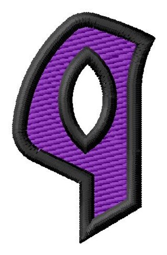 Pointed Purple q Machine Embroidery Design