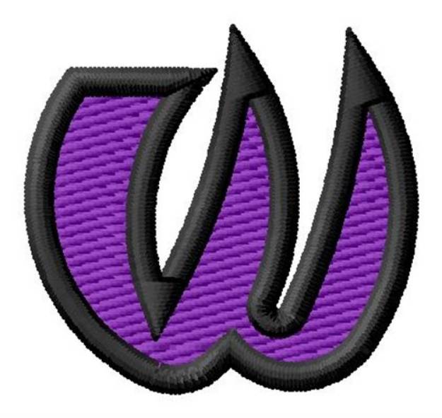 Picture of Pointed Purple w Machine Embroidery Design