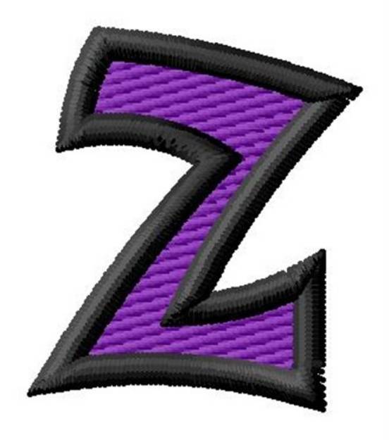 Picture of Pointed Purple z Machine Embroidery Design