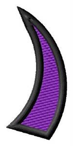 Picture of Pointed Purple Right Parenthesis Machine Embroidery Design