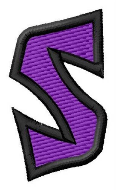 Picture of Pointed Purple S Machine Embroidery Design