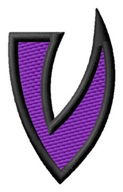 Picture of Pointed Purple V Machine Embroidery Design