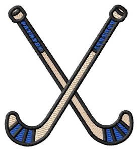 Picture of Crossed Hurling Sticks Machine Embroidery Design