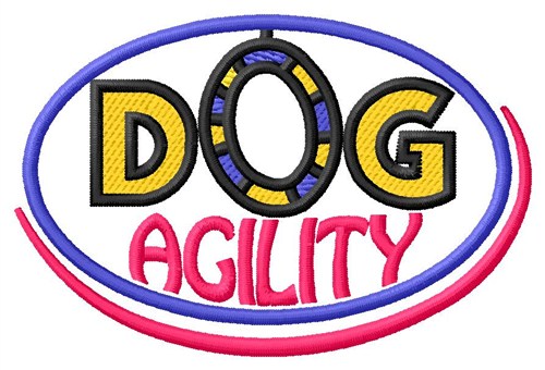 Dog Agility Machine Embroidery Design