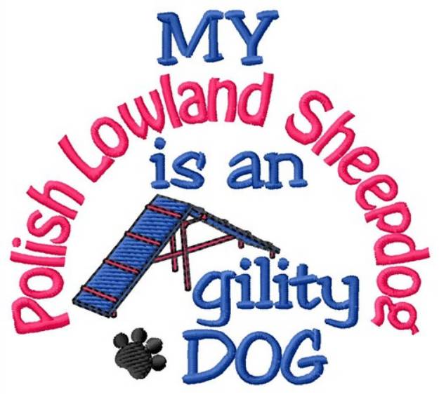Picture of Polish Lowland Sheepdog Machine Embroidery Design