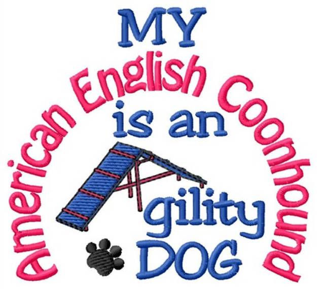 Picture of American English Coonhound Machine Embroidery Design