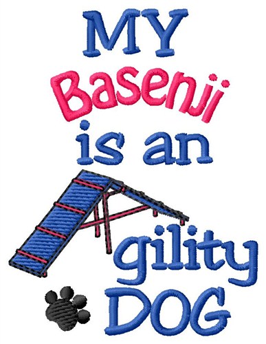 Basenji Dog Machine Embroidery Design
