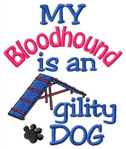 Picture of Bloodhound Dog Machine Embroidery Design