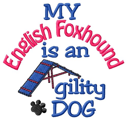 English Foxhound Machine Embroidery Design