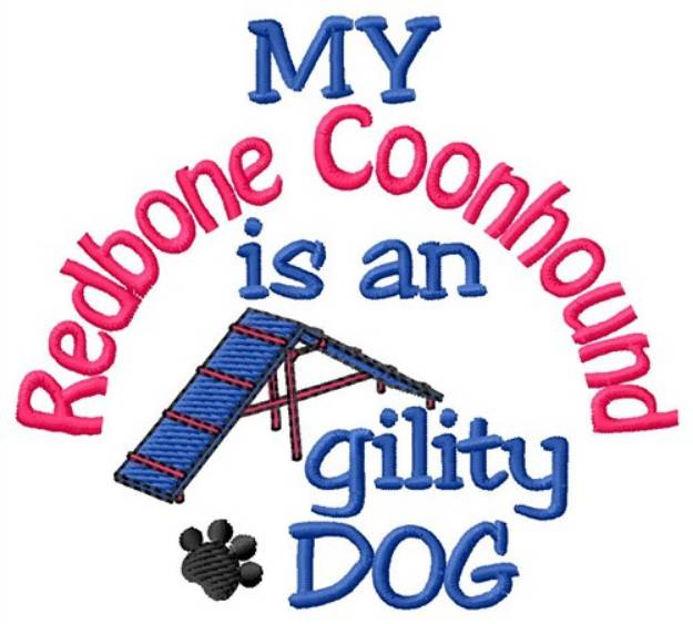 Picture of Redbone Coonhound Machine Embroidery Design