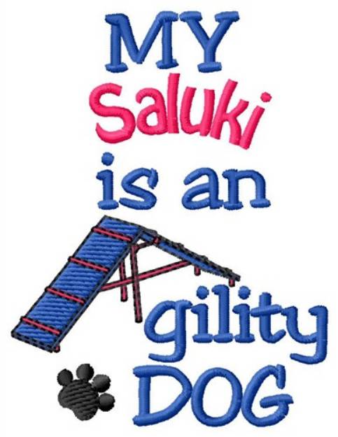 Picture of Saluki Dog Machine Embroidery Design