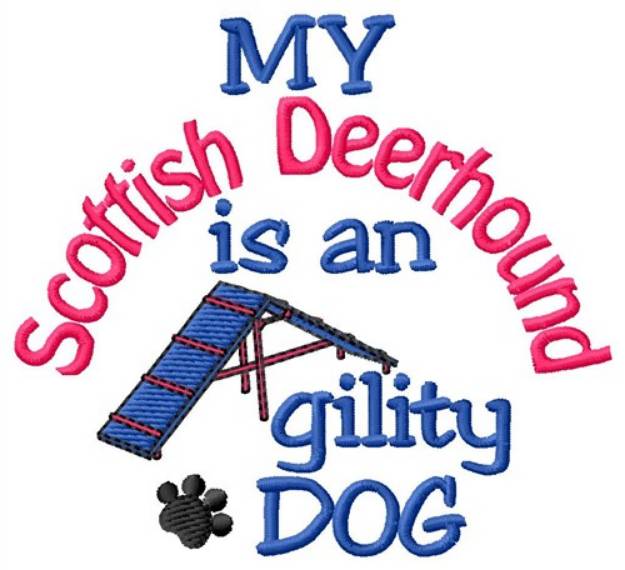 Picture of Scottish Deerhound Machine Embroidery Design