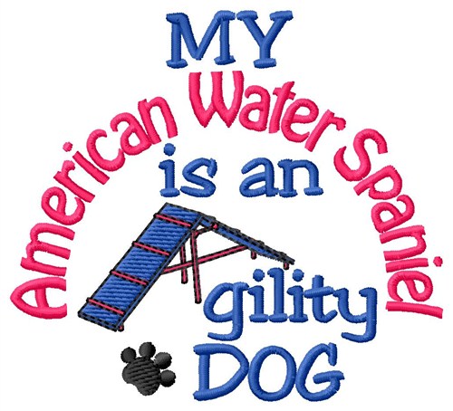 American Water Spaniel Machine Embroidery Design