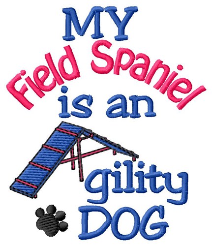 Field Spaniel Machine Embroidery Design