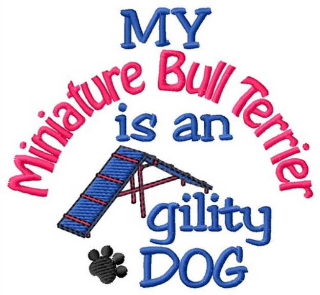Picture of Mini Bull Terrier Machine Embroidery Design