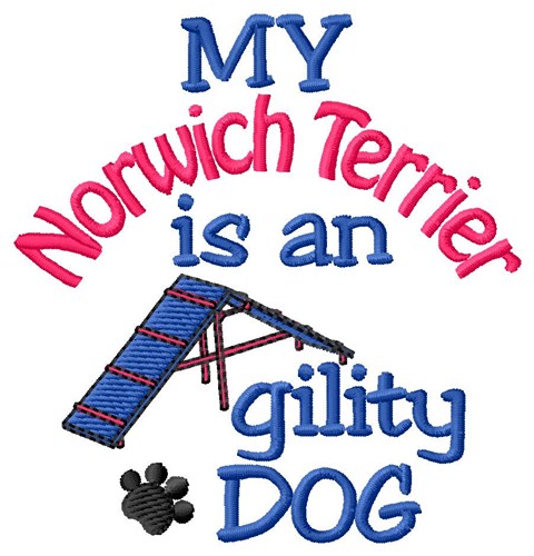 Norwich Terrier Machine Embroidery Design