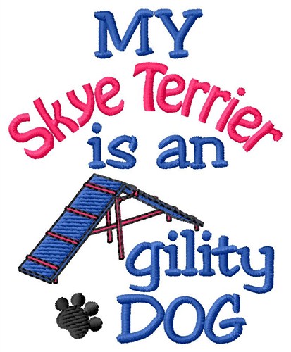 Skye Terrier Machine Embroidery Design